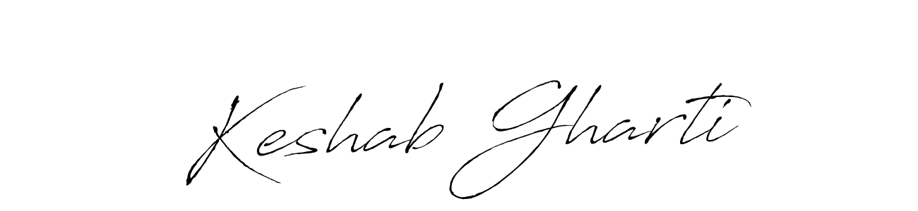 Create a beautiful signature design for name Keshab Gharti. With this signature (Antro_Vectra) fonts, you can make a handwritten signature for free. Keshab Gharti signature style 6 images and pictures png