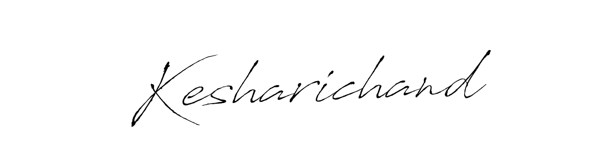 Use a signature maker to create a handwritten signature online. With this signature software, you can design (Antro_Vectra) your own signature for name Kesharichand. Kesharichand signature style 6 images and pictures png