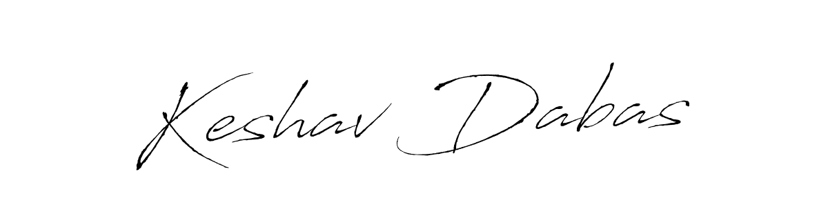 Create a beautiful signature design for name Keshav Dabas. With this signature (Antro_Vectra) fonts, you can make a handwritten signature for free. Keshav Dabas signature style 6 images and pictures png