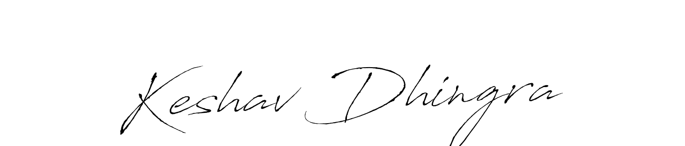 How to make Keshav Dhingra signature? Antro_Vectra is a professional autograph style. Create handwritten signature for Keshav Dhingra name. Keshav Dhingra signature style 6 images and pictures png