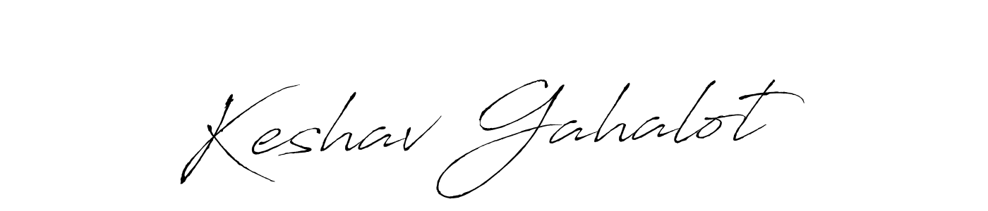 Design your own signature with our free online signature maker. With this signature software, you can create a handwritten (Antro_Vectra) signature for name Keshav Gahalot. Keshav Gahalot signature style 6 images and pictures png