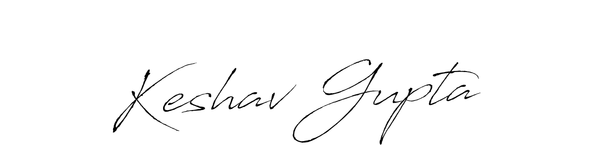 How to make Keshav Gupta name signature. Use Antro_Vectra style for creating short signs online. This is the latest handwritten sign. Keshav Gupta signature style 6 images and pictures png