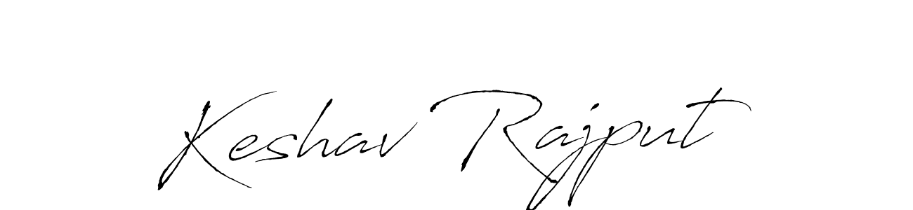 How to make Keshav Rajput name signature. Use Antro_Vectra style for creating short signs online. This is the latest handwritten sign. Keshav Rajput signature style 6 images and pictures png