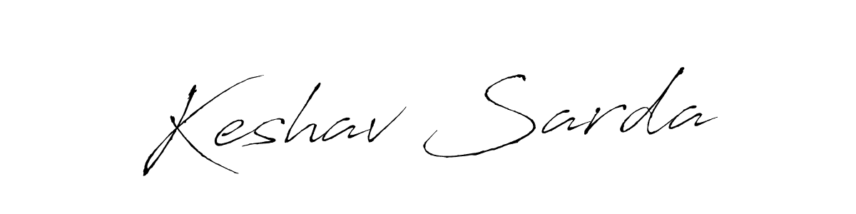 Design your own signature with our free online signature maker. With this signature software, you can create a handwritten (Antro_Vectra) signature for name Keshav Sarda. Keshav Sarda signature style 6 images and pictures png