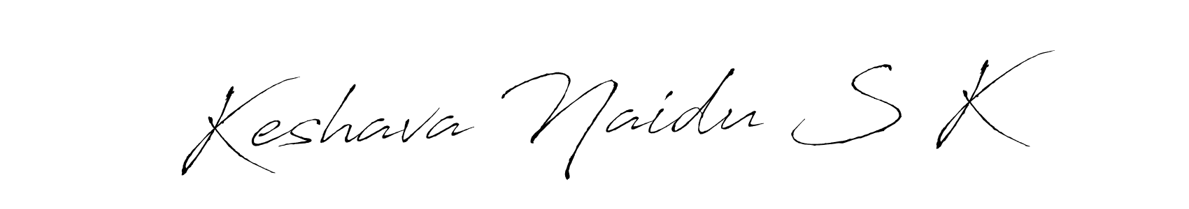 Antro_Vectra is a professional signature style that is perfect for those who want to add a touch of class to their signature. It is also a great choice for those who want to make their signature more unique. Get Keshava Naidu S K name to fancy signature for free. Keshava Naidu S K signature style 6 images and pictures png