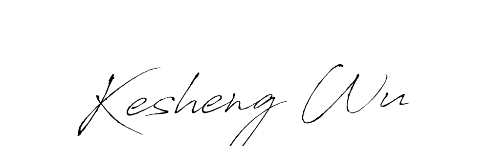 Kesheng Wu stylish signature style. Best Handwritten Sign (Antro_Vectra) for my name. Handwritten Signature Collection Ideas for my name Kesheng Wu. Kesheng Wu signature style 6 images and pictures png