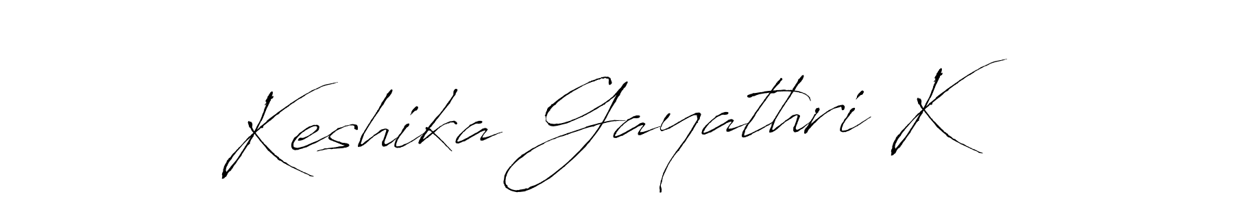 This is the best signature style for the Keshika Gayathri K name. Also you like these signature font (Antro_Vectra). Mix name signature. Keshika Gayathri K signature style 6 images and pictures png
