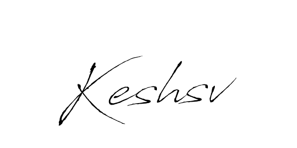The best way (Antro_Vectra) to make a short signature is to pick only two or three words in your name. The name Keshsv include a total of six letters. For converting this name. Keshsv signature style 6 images and pictures png