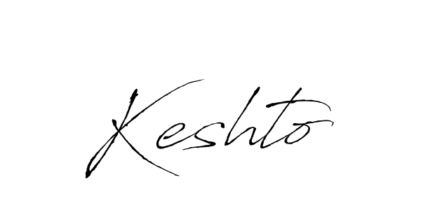 Use a signature maker to create a handwritten signature online. With this signature software, you can design (Antro_Vectra) your own signature for name Keshto. Keshto signature style 6 images and pictures png