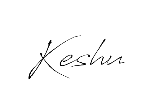 Design your own signature with our free online signature maker. With this signature software, you can create a handwritten (Antro_Vectra) signature for name Keshu. Keshu signature style 6 images and pictures png