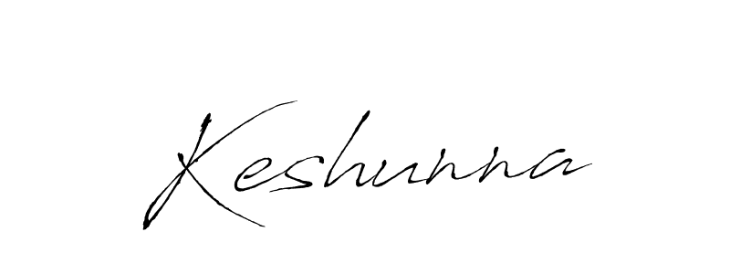 Keshunna stylish signature style. Best Handwritten Sign (Antro_Vectra) for my name. Handwritten Signature Collection Ideas for my name Keshunna. Keshunna signature style 6 images and pictures png