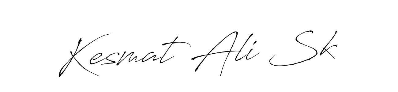 Also we have Kesmat Ali Sk name is the best signature style. Create professional handwritten signature collection using Antro_Vectra autograph style. Kesmat Ali Sk signature style 6 images and pictures png