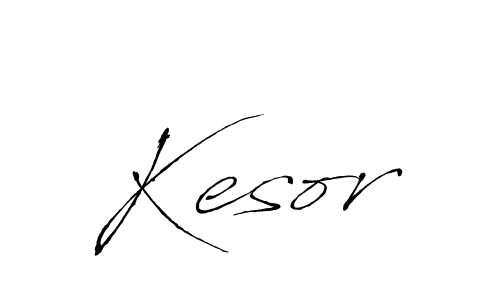 How to make Kesor name signature. Use Antro_Vectra style for creating short signs online. This is the latest handwritten sign. Kesor signature style 6 images and pictures png