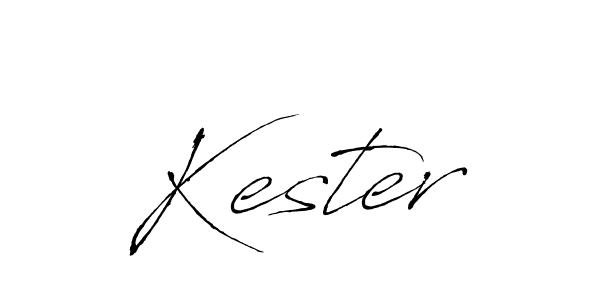 Kester stylish signature style. Best Handwritten Sign (Antro_Vectra) for my name. Handwritten Signature Collection Ideas for my name Kester. Kester signature style 6 images and pictures png