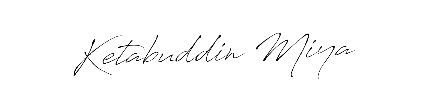 Make a beautiful signature design for name Ketabuddin Miya. With this signature (Antro_Vectra) style, you can create a handwritten signature for free. Ketabuddin Miya signature style 6 images and pictures png