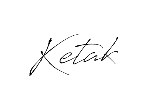 Use a signature maker to create a handwritten signature online. With this signature software, you can design (Antro_Vectra) your own signature for name Ketak. Ketak signature style 6 images and pictures png