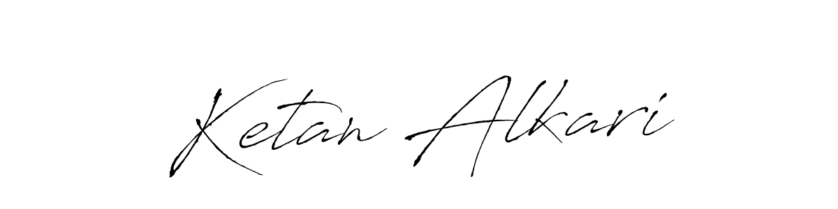 Ketan Alkari stylish signature style. Best Handwritten Sign (Antro_Vectra) for my name. Handwritten Signature Collection Ideas for my name Ketan Alkari. Ketan Alkari signature style 6 images and pictures png