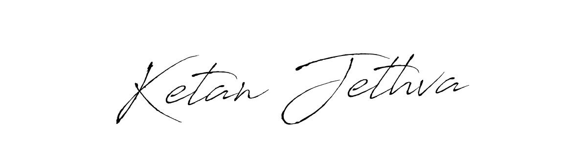 Also we have Ketan Jethva name is the best signature style. Create professional handwritten signature collection using Antro_Vectra autograph style. Ketan Jethva signature style 6 images and pictures png