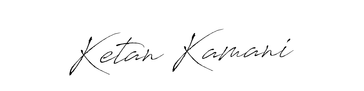 Similarly Antro_Vectra is the best handwritten signature design. Signature creator online .You can use it as an online autograph creator for name Ketan Kamani. Ketan Kamani signature style 6 images and pictures png