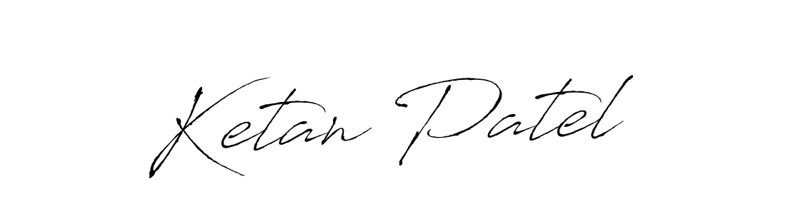 Ketan Patel stylish signature style. Best Handwritten Sign (Antro_Vectra) for my name. Handwritten Signature Collection Ideas for my name Ketan Patel. Ketan Patel signature style 6 images and pictures png