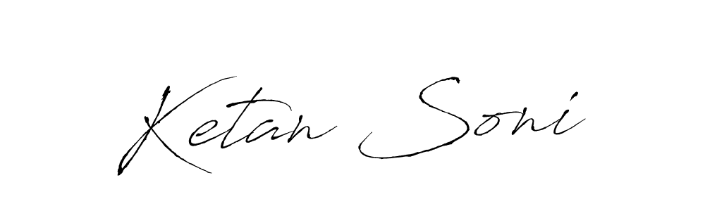 How to make Ketan Soni signature? Antro_Vectra is a professional autograph style. Create handwritten signature for Ketan Soni name. Ketan Soni signature style 6 images and pictures png