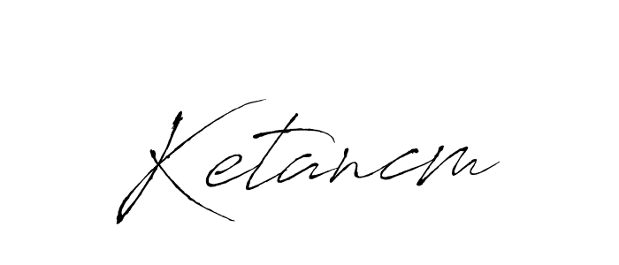 if you are searching for the best signature style for your name Ketancm. so please give up your signature search. here we have designed multiple signature styles  using Antro_Vectra. Ketancm signature style 6 images and pictures png