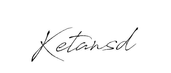 Antro_Vectra is a professional signature style that is perfect for those who want to add a touch of class to their signature. It is also a great choice for those who want to make their signature more unique. Get Ketansd name to fancy signature for free. Ketansd signature style 6 images and pictures png