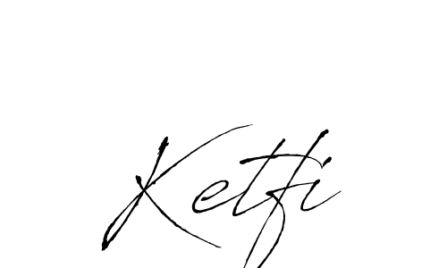 How to make Ketfi name signature. Use Antro_Vectra style for creating short signs online. This is the latest handwritten sign. Ketfi signature style 6 images and pictures png