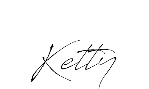 How to make Ketty signature? Antro_Vectra is a professional autograph style. Create handwritten signature for Ketty name. Ketty signature style 6 images and pictures png