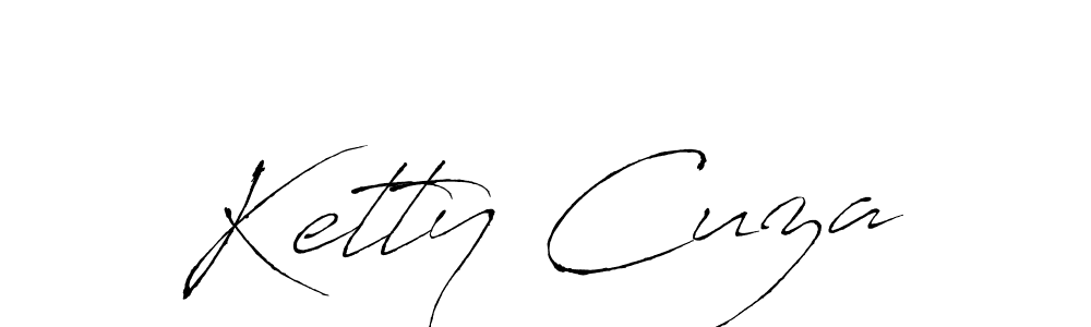 Make a beautiful signature design for name Ketty Cuza. With this signature (Antro_Vectra) style, you can create a handwritten signature for free. Ketty Cuza signature style 6 images and pictures png