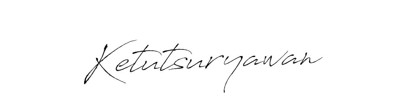 Use a signature maker to create a handwritten signature online. With this signature software, you can design (Antro_Vectra) your own signature for name Ketutsuryawan. Ketutsuryawan signature style 6 images and pictures png