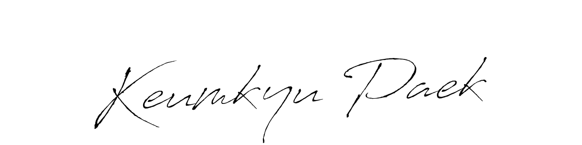 You should practise on your own different ways (Antro_Vectra) to write your name (Keumkyu Paek) in signature. don't let someone else do it for you. Keumkyu Paek signature style 6 images and pictures png