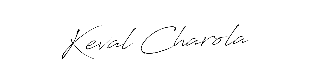 Use a signature maker to create a handwritten signature online. With this signature software, you can design (Antro_Vectra) your own signature for name Keval Charola. Keval Charola signature style 6 images and pictures png