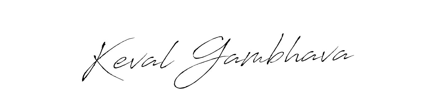 Design your own signature with our free online signature maker. With this signature software, you can create a handwritten (Antro_Vectra) signature for name Keval Gambhava. Keval Gambhava signature style 6 images and pictures png