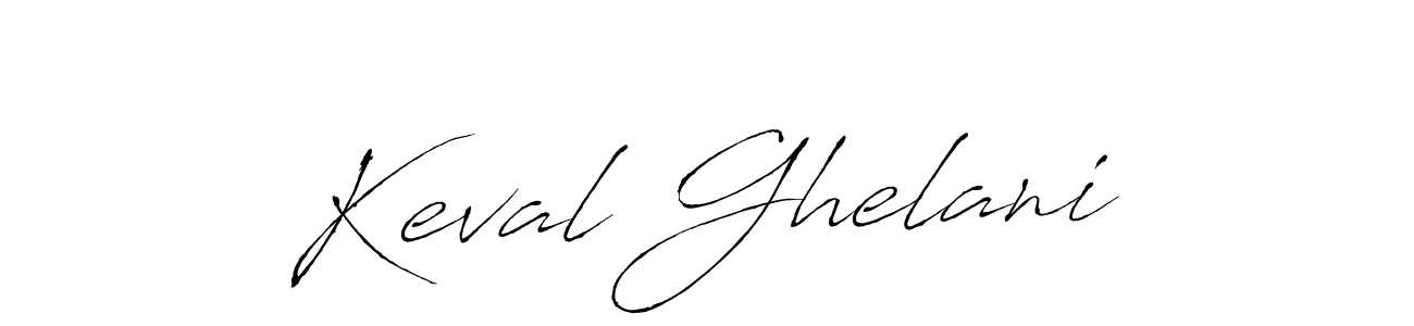 Make a beautiful signature design for name Keval Ghelani. With this signature (Antro_Vectra) style, you can create a handwritten signature for free. Keval Ghelani signature style 6 images and pictures png