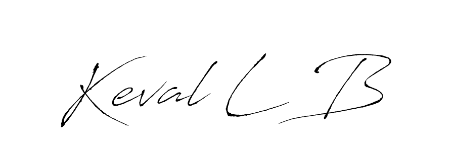 Create a beautiful signature design for name Keval L B. With this signature (Antro_Vectra) fonts, you can make a handwritten signature for free. Keval L B signature style 6 images and pictures png