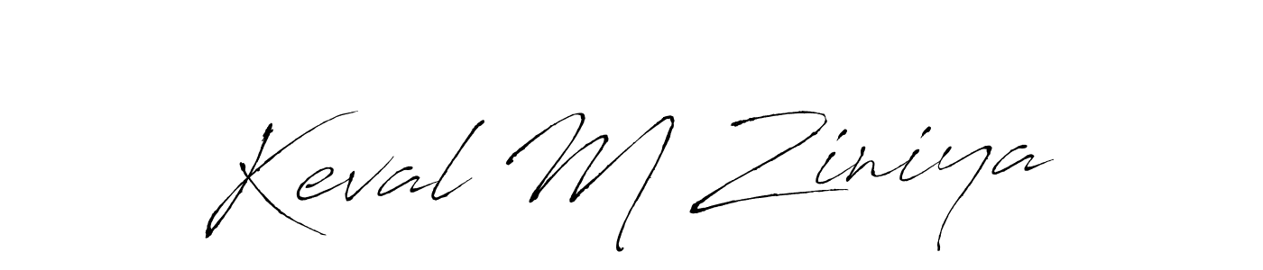 Use a signature maker to create a handwritten signature online. With this signature software, you can design (Antro_Vectra) your own signature for name Keval M Ziniya. Keval M Ziniya signature style 6 images and pictures png