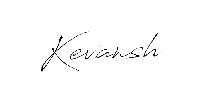 You should practise on your own different ways (Antro_Vectra) to write your name (Kevansh) in signature. don't let someone else do it for you. Kevansh signature style 6 images and pictures png