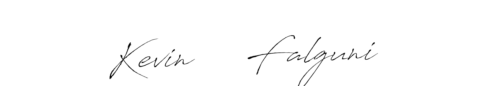 How to make Kevin     Falguni name signature. Use Antro_Vectra style for creating short signs online. This is the latest handwritten sign. Kevin     Falguni signature style 6 images and pictures png