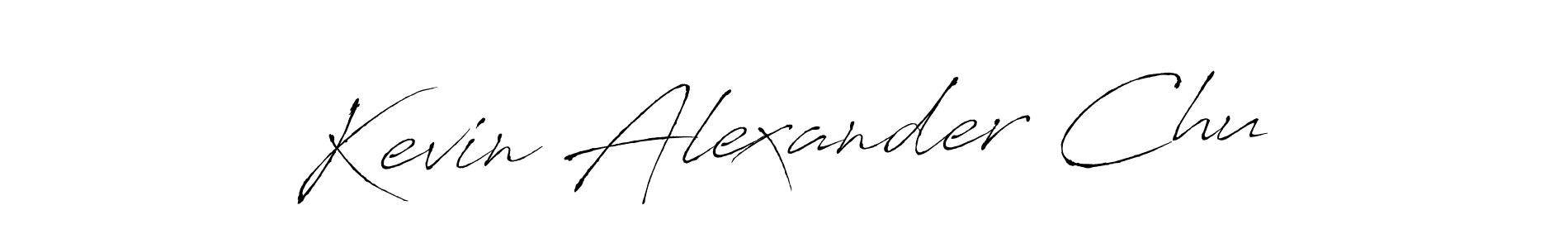 Kevin Alexander Chu stylish signature style. Best Handwritten Sign (Antro_Vectra) for my name. Handwritten Signature Collection Ideas for my name Kevin Alexander Chu. Kevin Alexander Chu signature style 6 images and pictures png