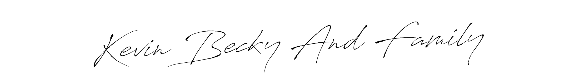 Make a short Kevin Becky And Family signature style. Manage your documents anywhere anytime using Antro_Vectra. Create and add eSignatures, submit forms, share and send files easily. Kevin Becky And Family signature style 6 images and pictures png