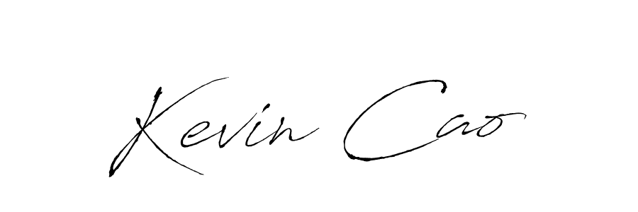 Design your own signature with our free online signature maker. With this signature software, you can create a handwritten (Antro_Vectra) signature for name Kevin Cao. Kevin Cao signature style 6 images and pictures png