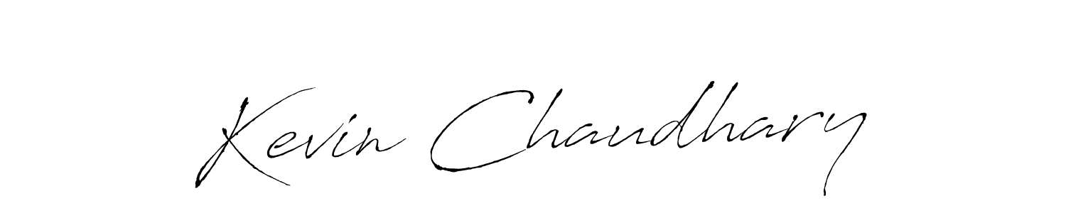 Create a beautiful signature design for name Kevin Chaudhary. With this signature (Antro_Vectra) fonts, you can make a handwritten signature for free. Kevin Chaudhary signature style 6 images and pictures png