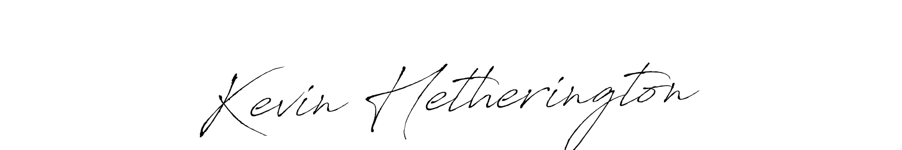 How to make Kevin Hetherington name signature. Use Antro_Vectra style for creating short signs online. This is the latest handwritten sign. Kevin Hetherington signature style 6 images and pictures png