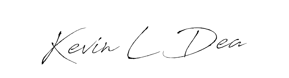 How to make Kevin L Dea name signature. Use Antro_Vectra style for creating short signs online. This is the latest handwritten sign. Kevin L Dea signature style 6 images and pictures png