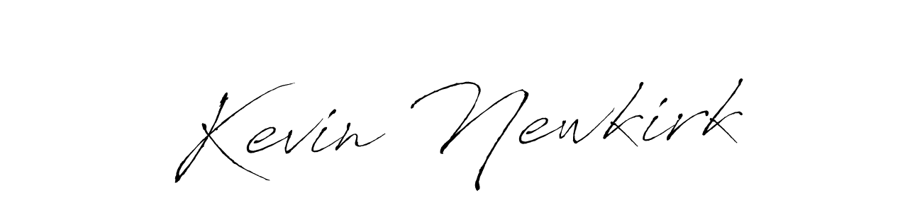 How to make Kevin Newkirk name signature. Use Antro_Vectra style for creating short signs online. This is the latest handwritten sign. Kevin Newkirk signature style 6 images and pictures png