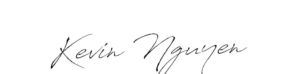 Design your own signature with our free online signature maker. With this signature software, you can create a handwritten (Antro_Vectra) signature for name Kevin Nguyen. Kevin Nguyen signature style 6 images and pictures png