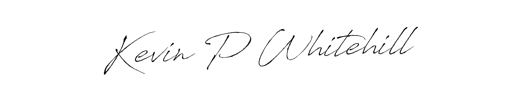 Make a beautiful signature design for name Kevin P Whitehill. With this signature (Antro_Vectra) style, you can create a handwritten signature for free. Kevin P Whitehill signature style 6 images and pictures png