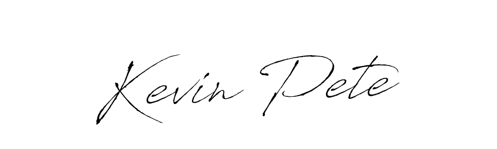 Kevin Pete stylish signature style. Best Handwritten Sign (Antro_Vectra) for my name. Handwritten Signature Collection Ideas for my name Kevin Pete. Kevin Pete signature style 6 images and pictures png