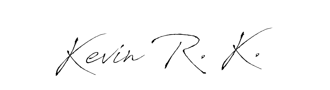Similarly Antro_Vectra is the best handwritten signature design. Signature creator online .You can use it as an online autograph creator for name Kevin R. K.. Kevin R. K. signature style 6 images and pictures png
